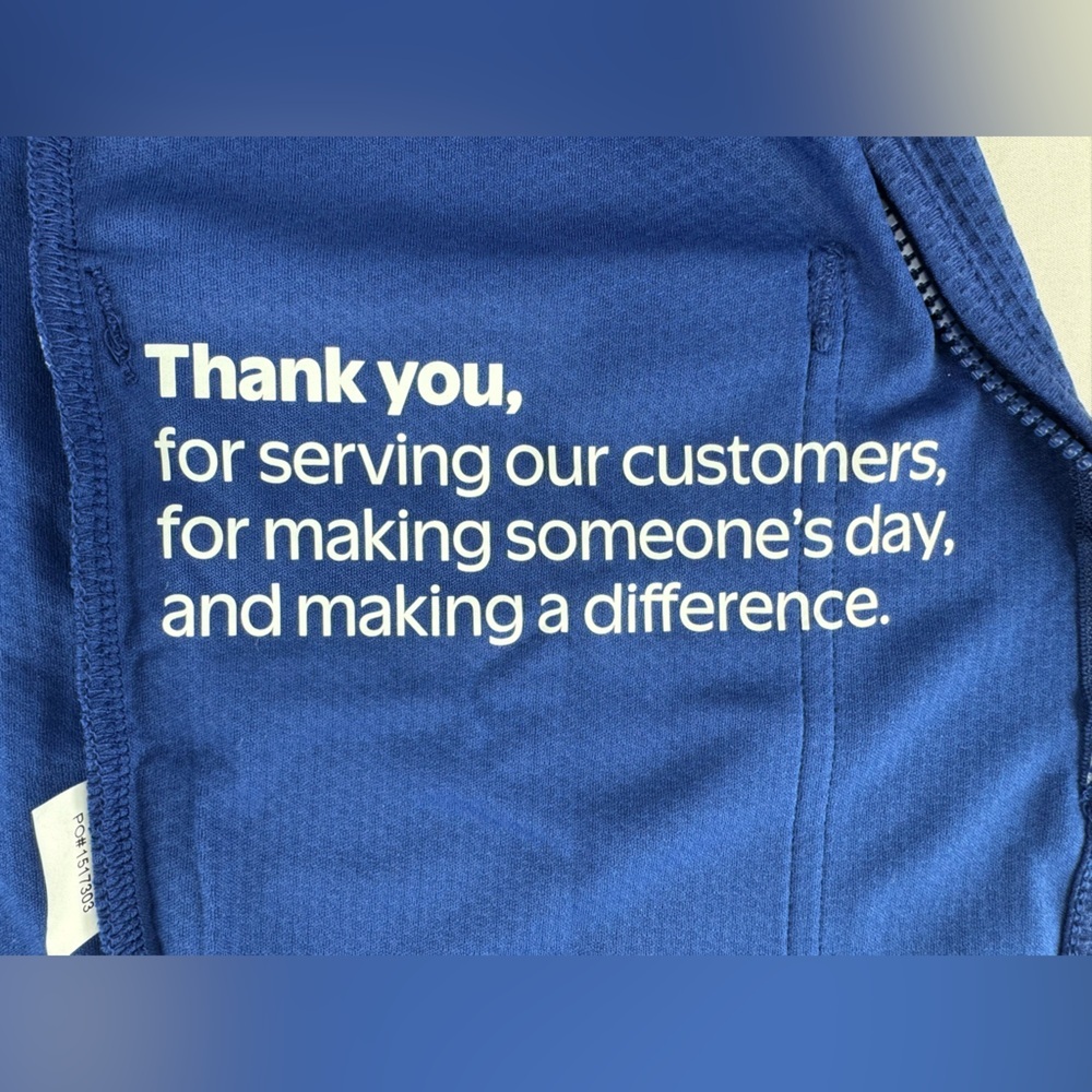 Official Walmart Employee 2026 Blue “Happy to Help” Vest - Picture 6 of 7